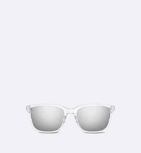 diortag su crystal-tone rectangular sunglasses